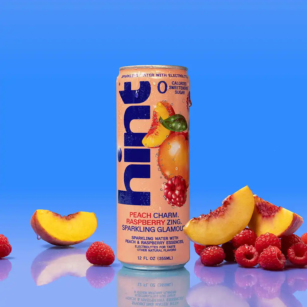 hint sparkling with electrolytes - peach raspberry